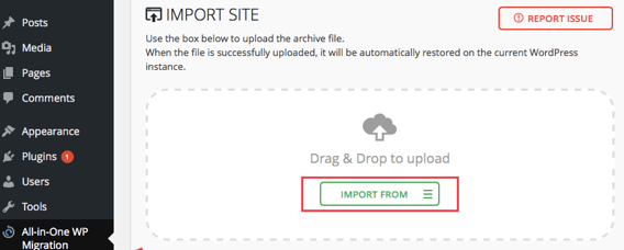 Import file