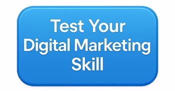 Digital marketing knowledge tests on various domains including SEO, email marketing, social media marketing, PPC marketing, and content marketing