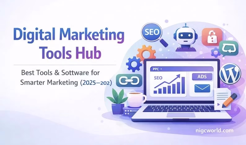 Image of digital marketing tools hub