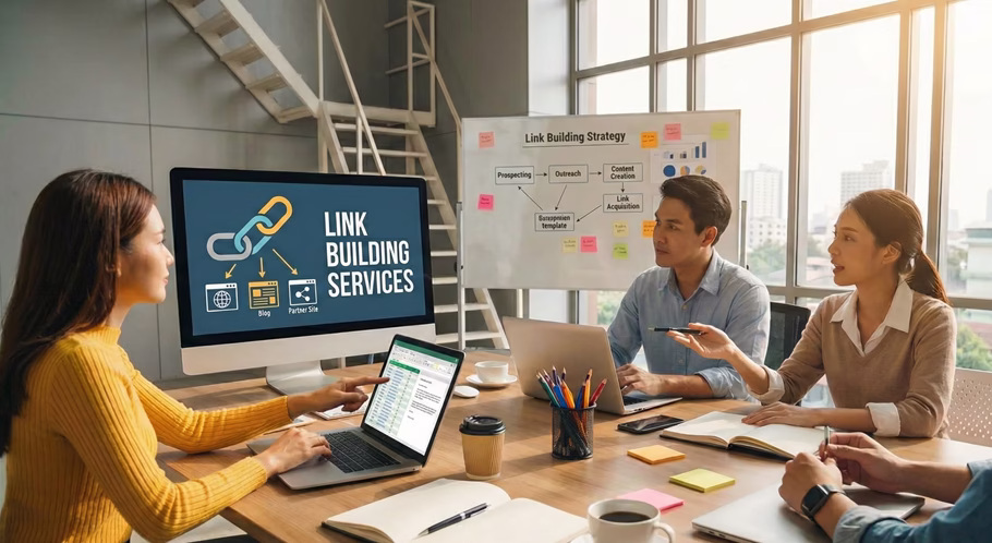 Image of outsource link building services